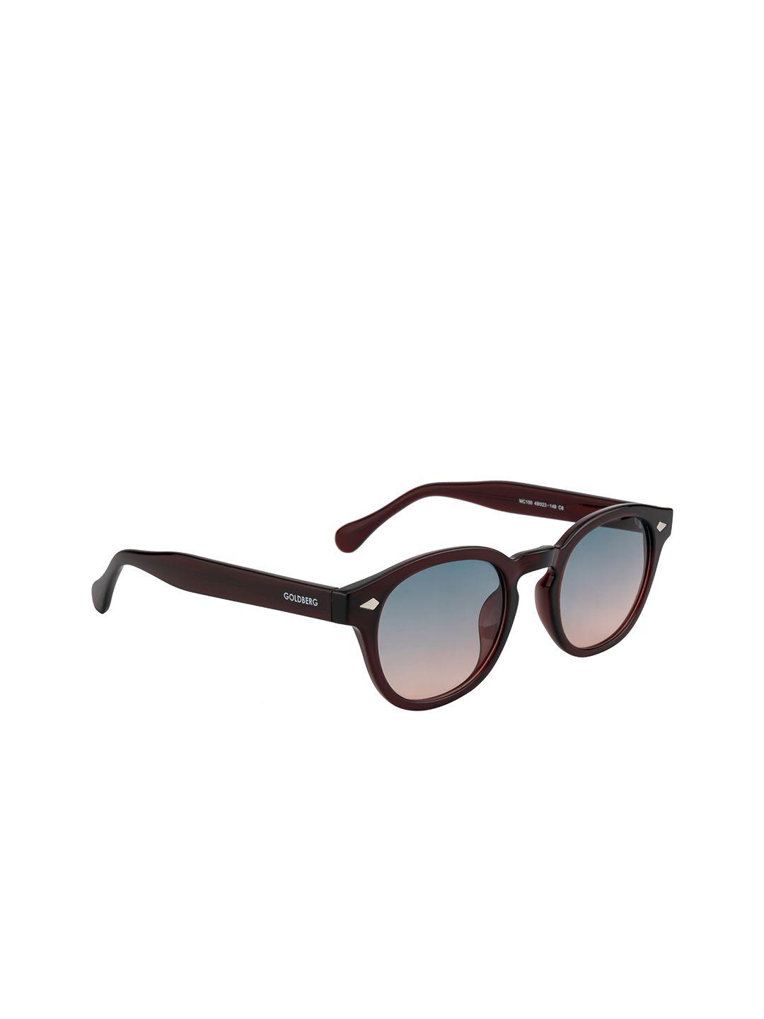 gold berg unisex pink lens & red wayfarer sunglasses with uv protected lens gb-100_c6