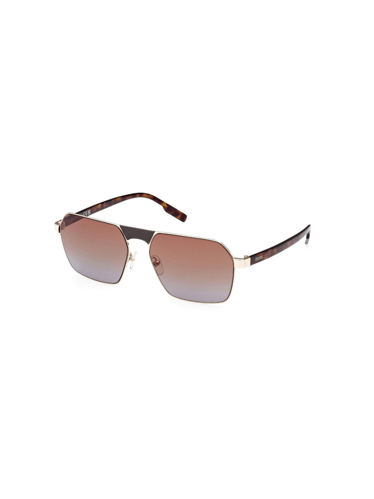 gold pilot polarised and uv protection sunglasses ez0210 59 32f (59)