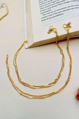 gold plated anklet