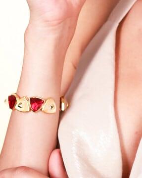 gold plated cuffs bracelet