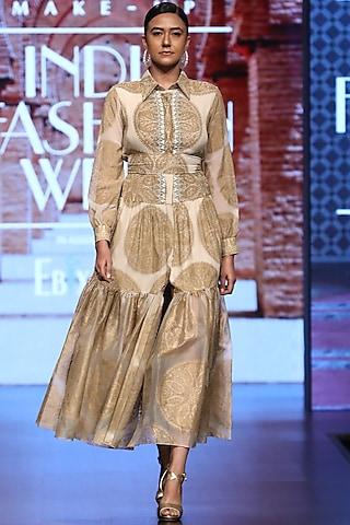 gold-printed-gown-with-embroidered-front