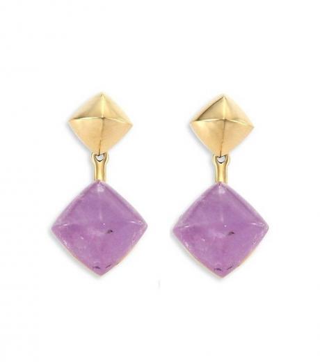 gold amethyst earrings