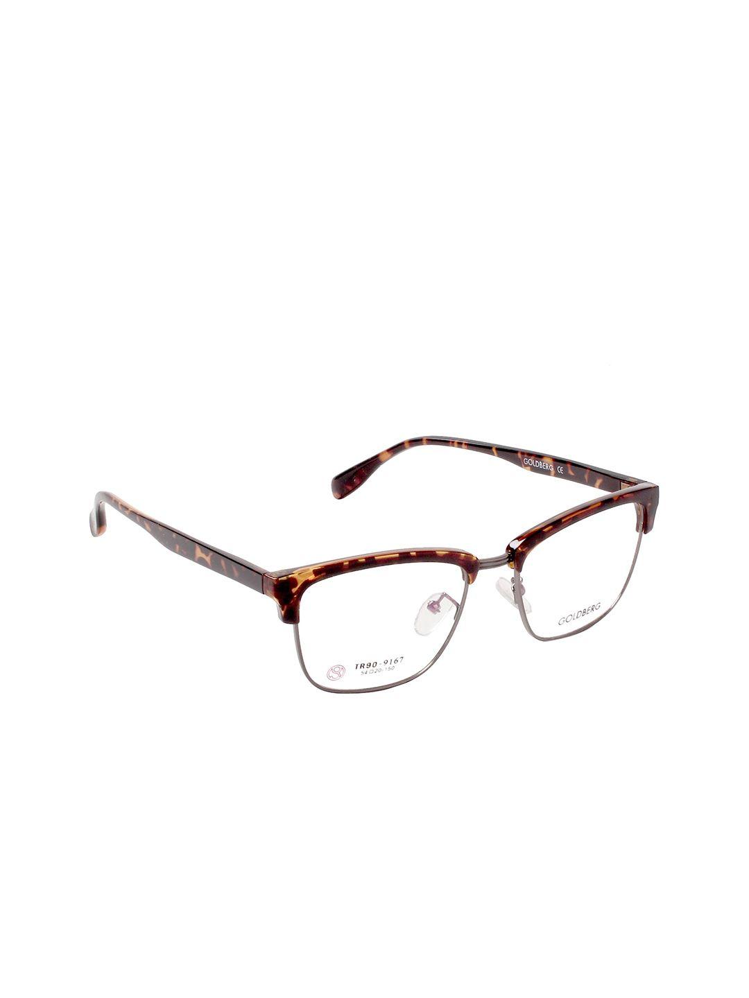 gold berg brown full rim browline frames