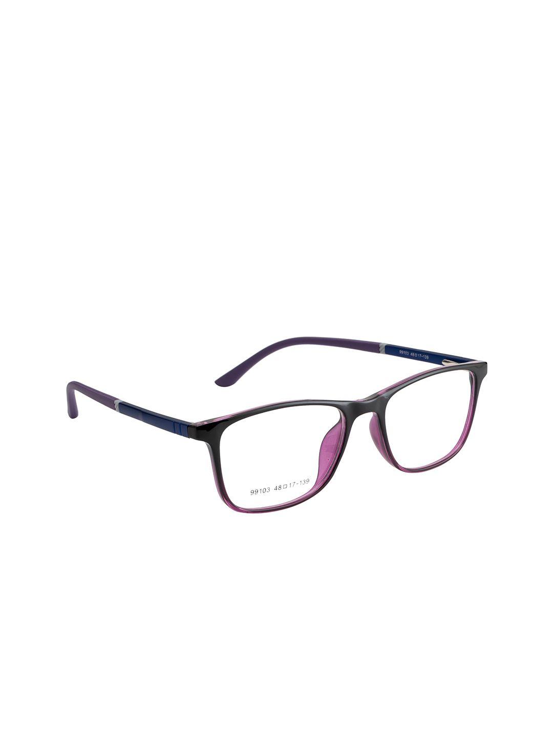 gold berg purple & black full rim wayfarer frames eyeglasses