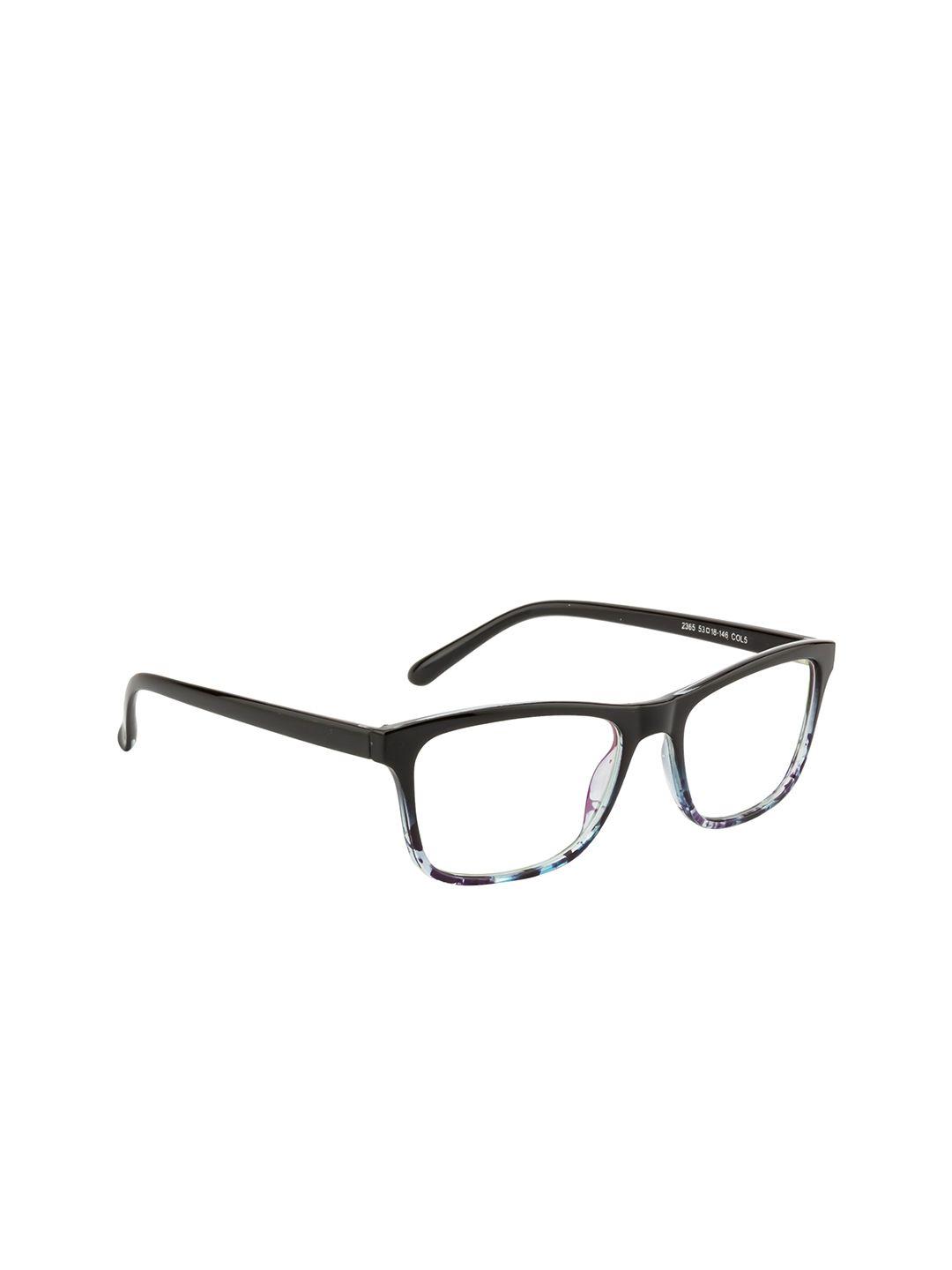 gold berg unisex black & blue full rim rectangle frames eyeglasses