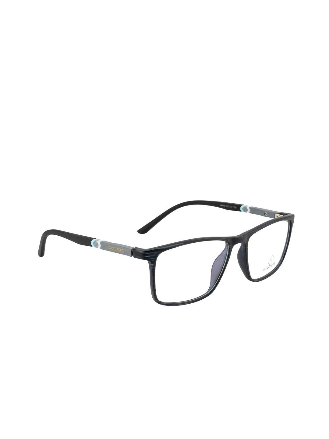 gold berg unisex black & grey colourblocked full rim wayfarer frames