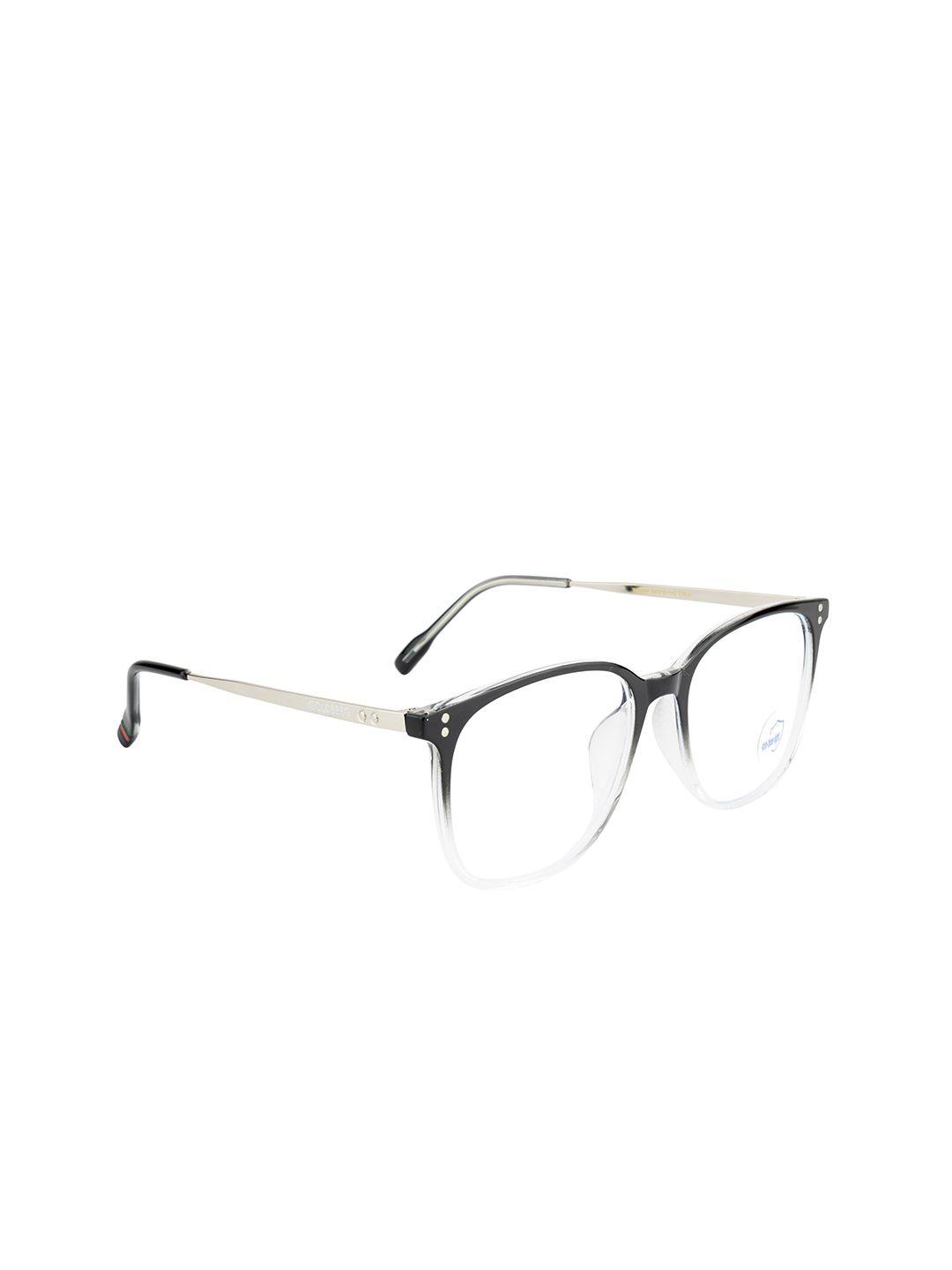 gold berg unisex black colourblocked full rim round frames eyeglasses