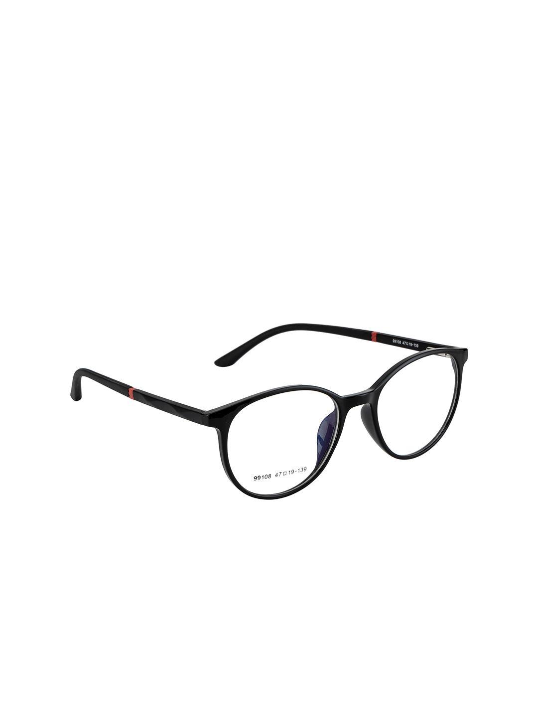 gold berg unisex black full rim round frames