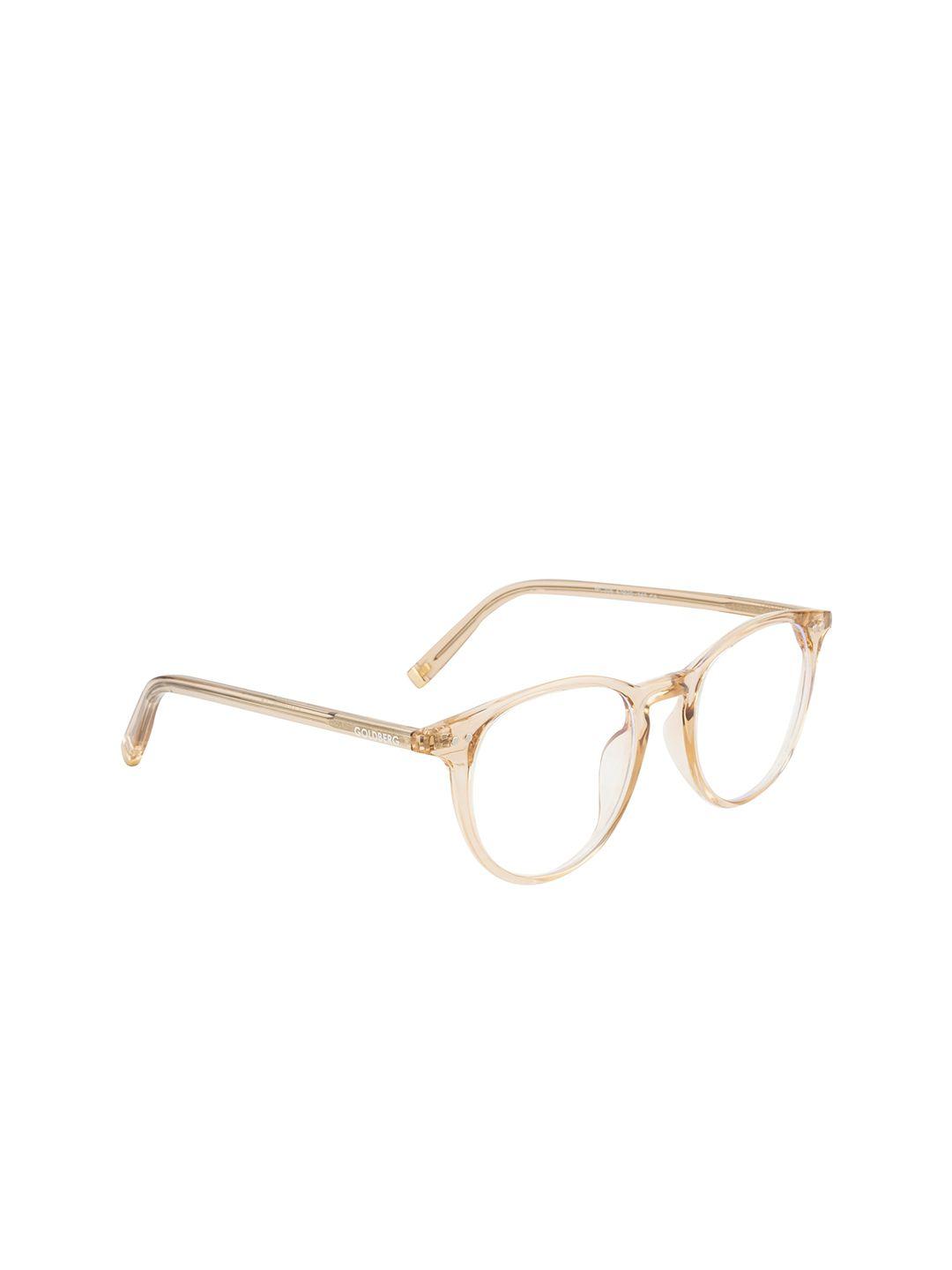 gold berg unisex brown full rim round frames eyeglasses