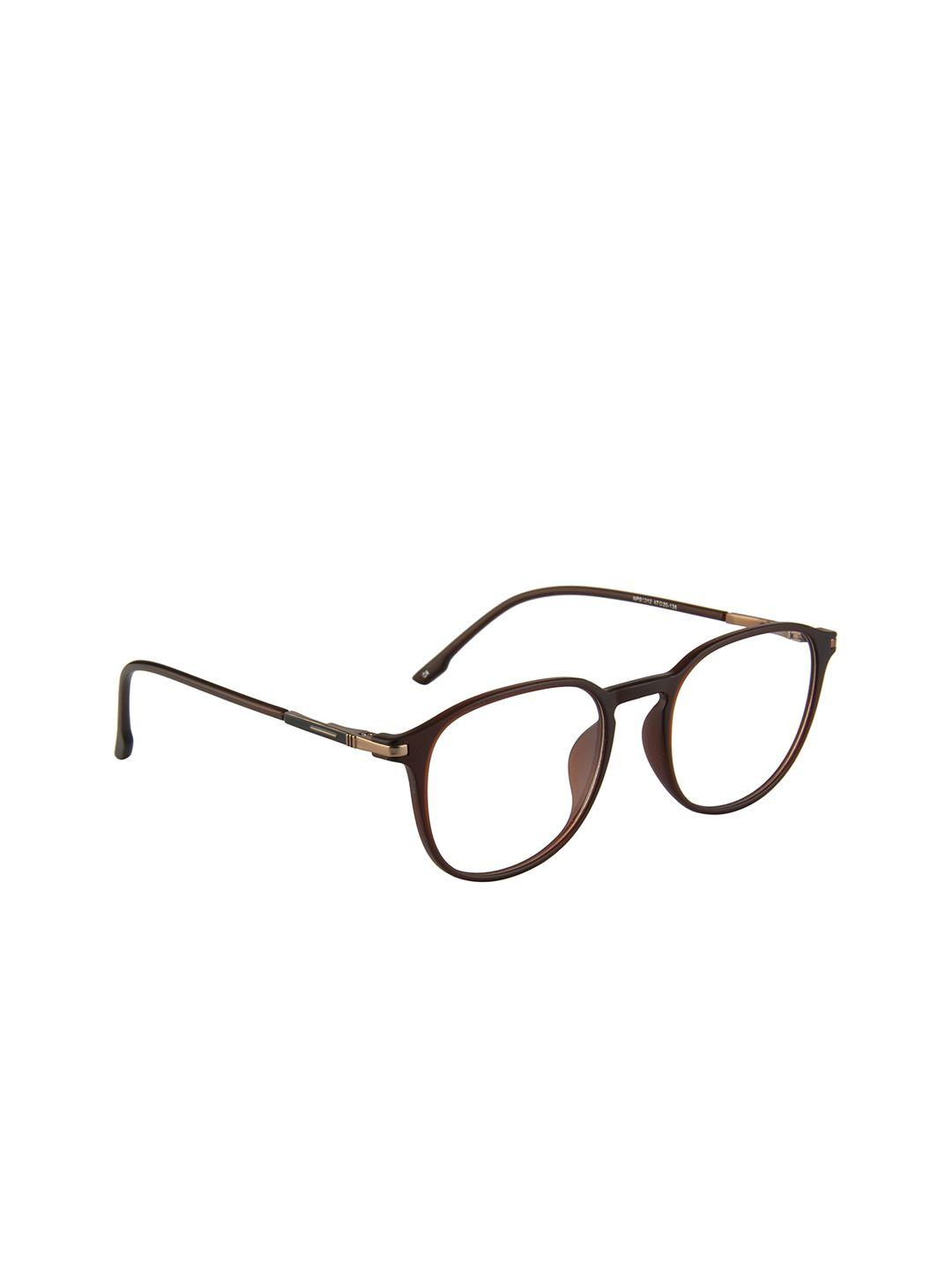 gold berg unisex brown solid full rim wayfarer frames eyeglasses