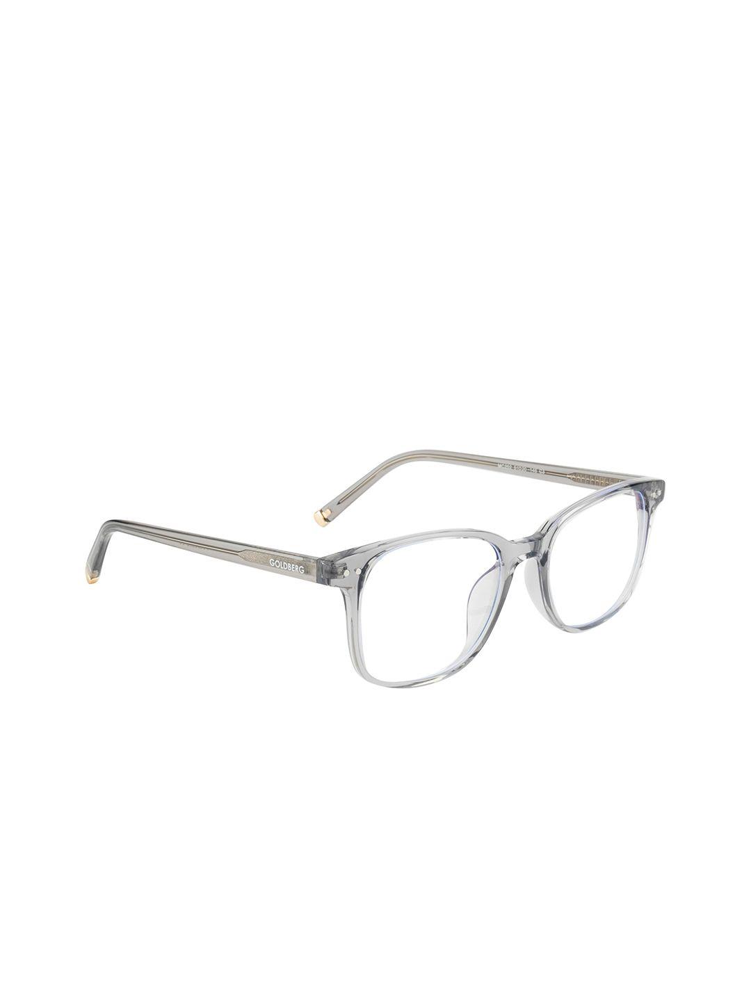 gold berg unisex grey full rim square frames eyeglasses