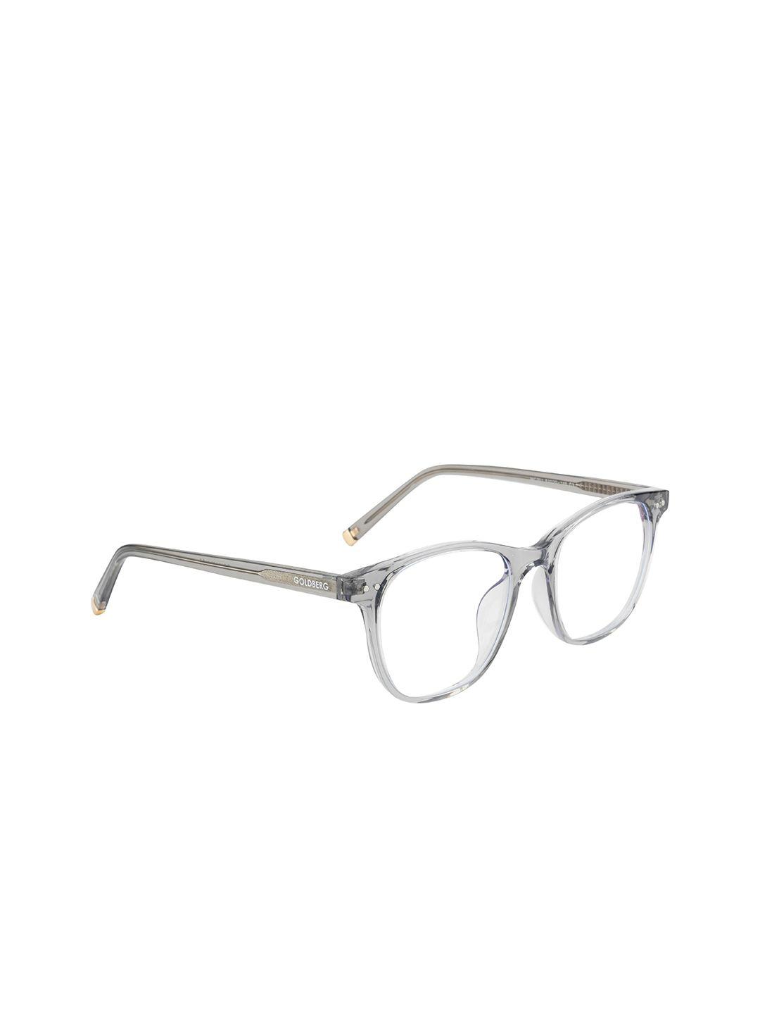 gold berg unisex grey full rim square frames eyeglasses