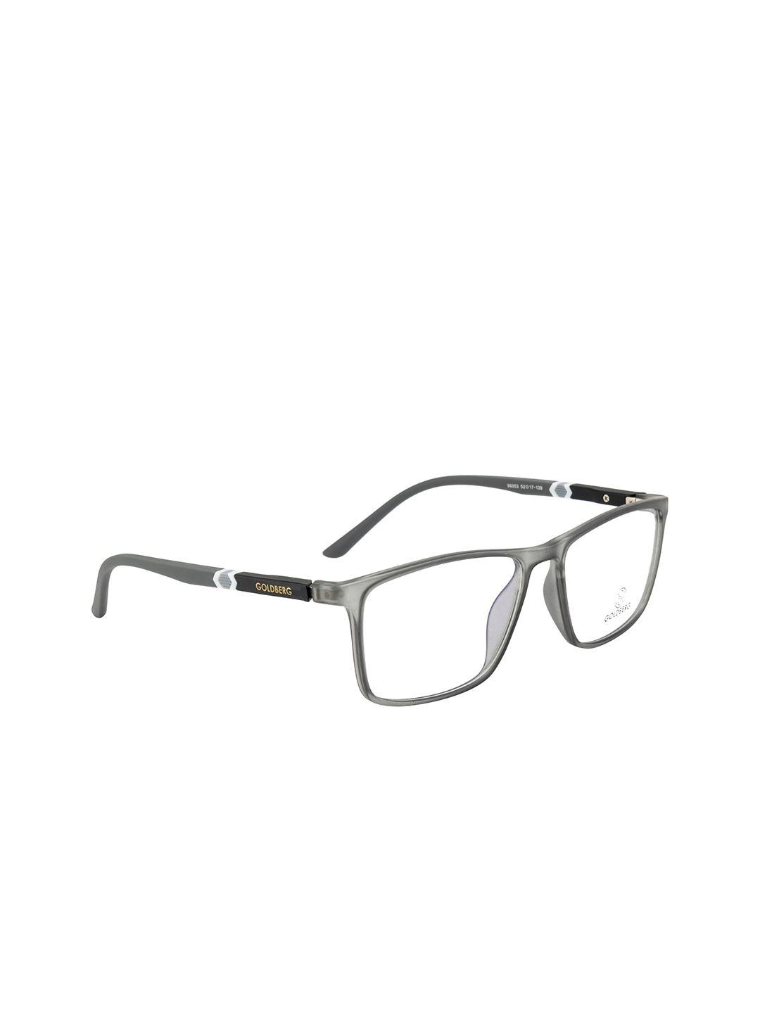 gold berg unisex grey full rim wayfarer frames eyeglasses