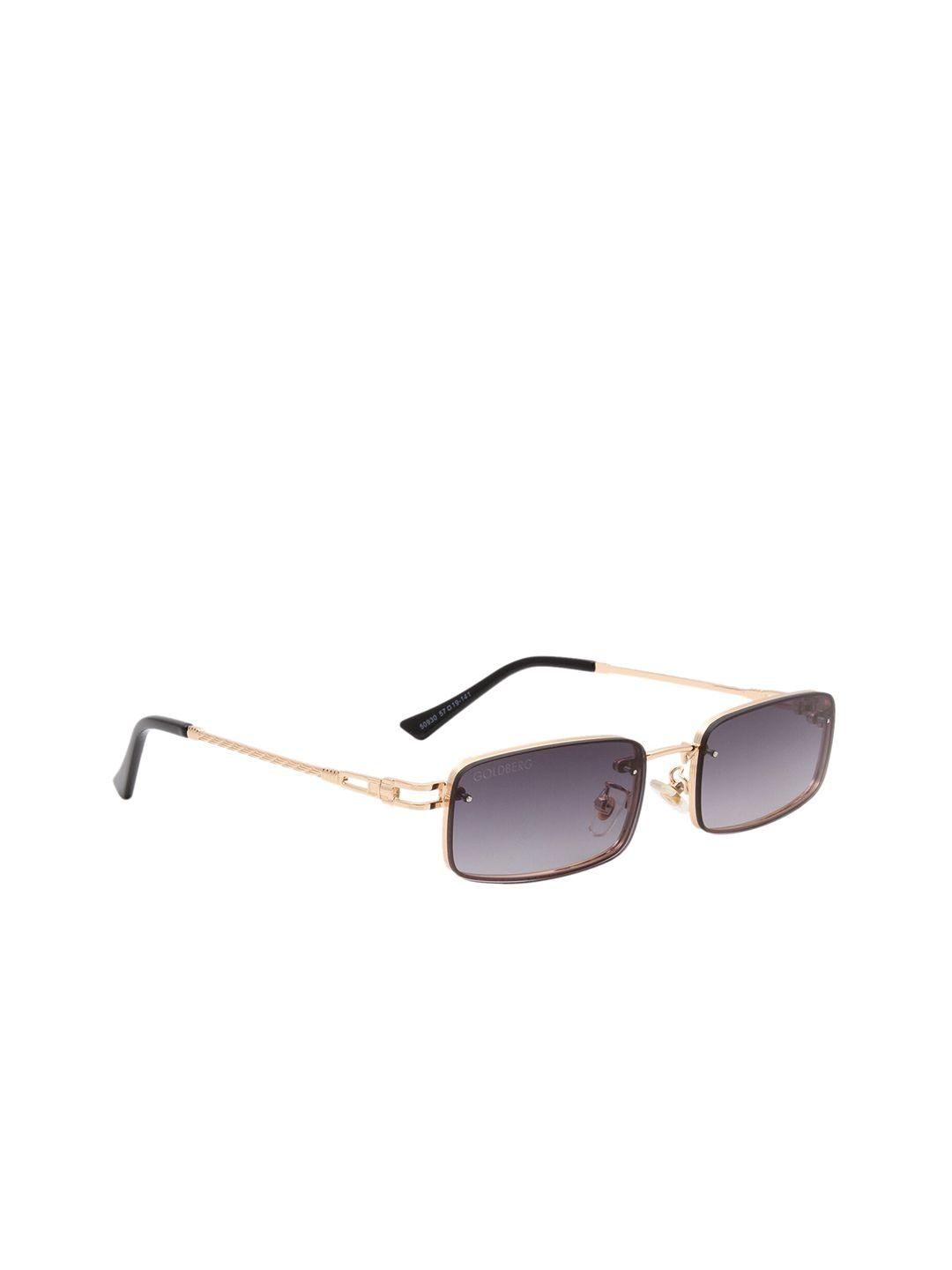 gold berg unisex lens & rectangle sunglasses with uv protected lens