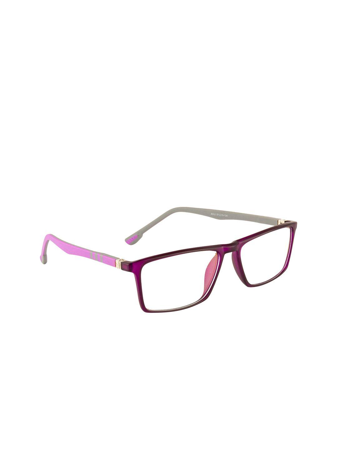 gold berg unisex purple & pink colourblocked full rim wayfarer frames eyeglasses