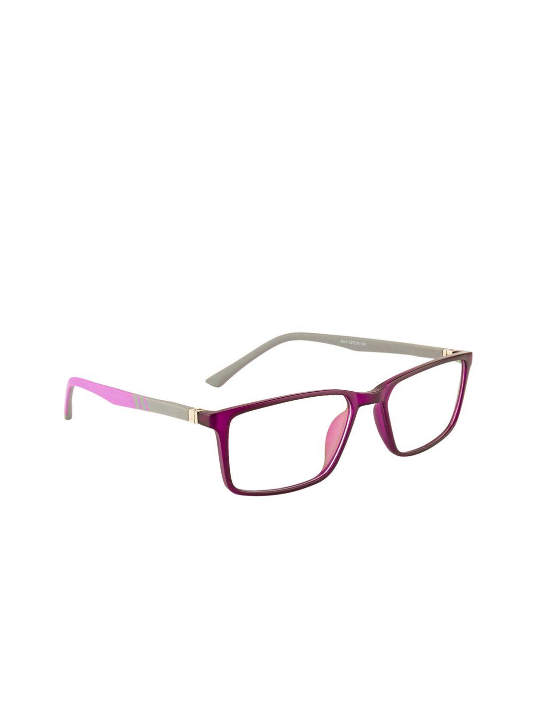 gold berg unisex purple & pink full rim wayfarer frames eyeglasses
