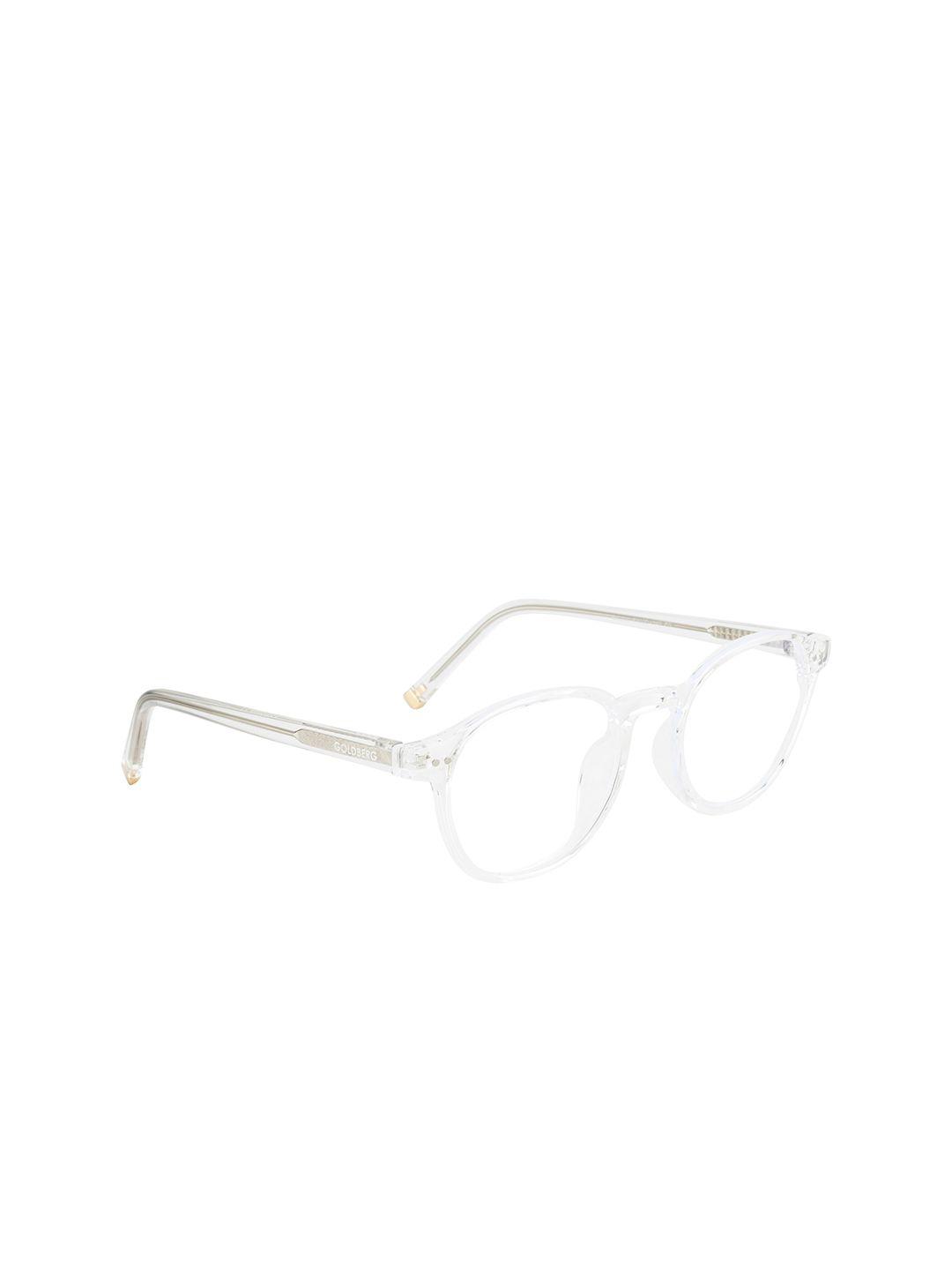 gold berg unisex transparent full rim round frames- gb-203_c2