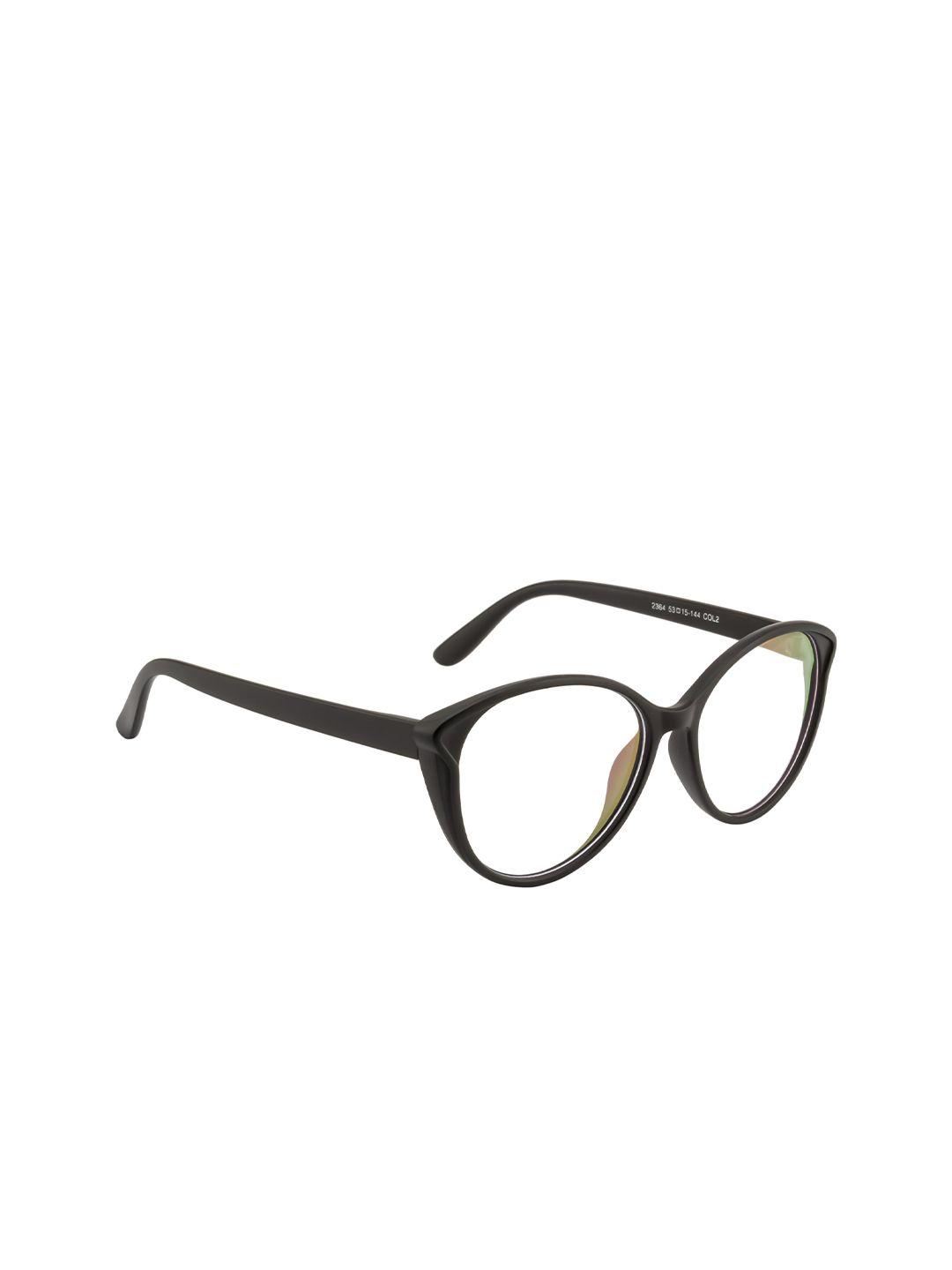 gold berg women black & white full rim cateye frames