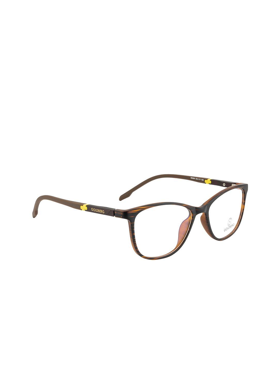 gold berg women brown full rim square frames