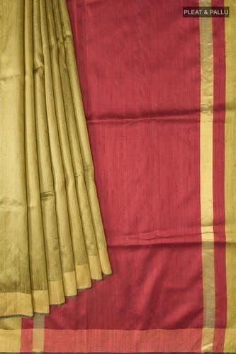 gold bhagalpuri tussar silk saree