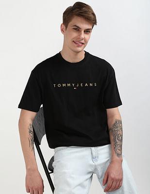 gold linear logo regular t-shirt