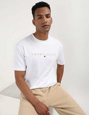 gold linear logo regular t-shirt