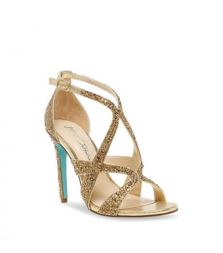 gold miles buckle straps heel