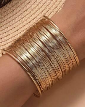 gold-palted cuff bracelet