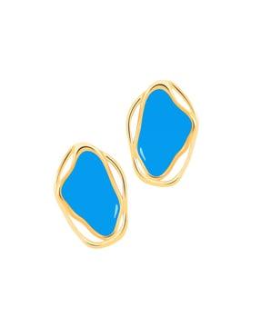 gold-plated cancun stud earrings