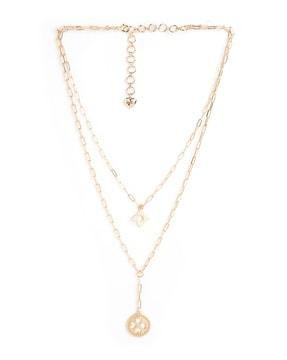 gold-plated chain with pendant