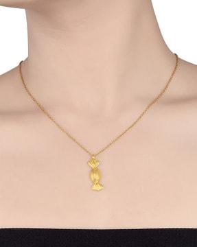 gold-plated chain with pendent