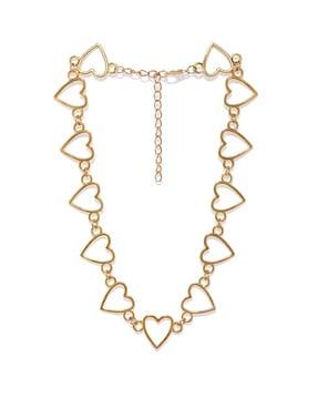 gold-plated choker necklace