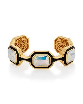 gold-plated enamel bracelet