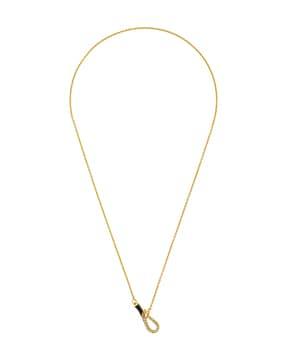 gold-plated gilded hook necklace