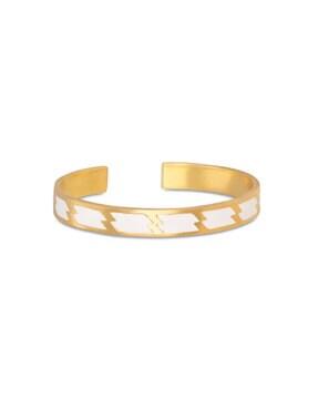 gold-plated ray cuff bracelet