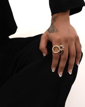 gold-plated stan circle ring