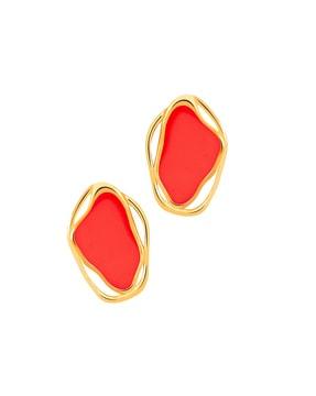 gold-plated studs earrings