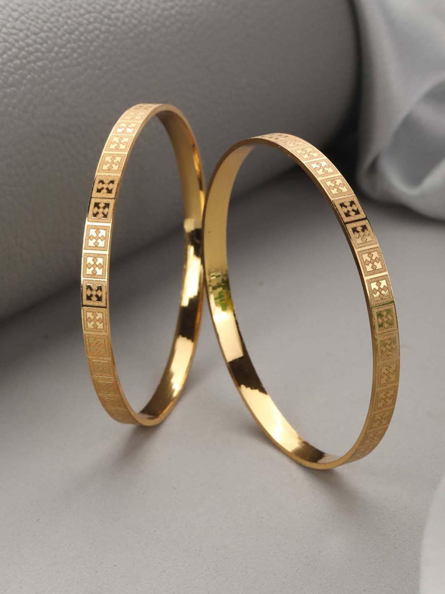 gold plated bangles set