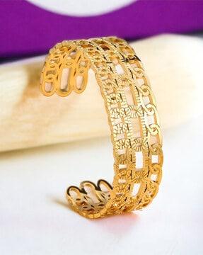 gold-plated broad bracelets