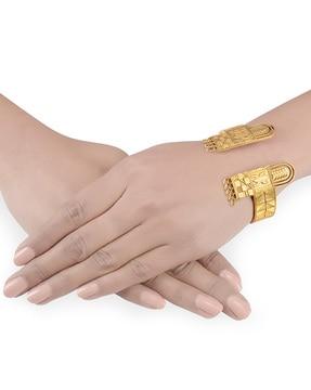 gold plated cuff bracelet