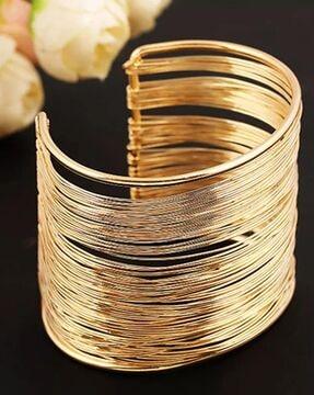 gold-plated cuff bracelet