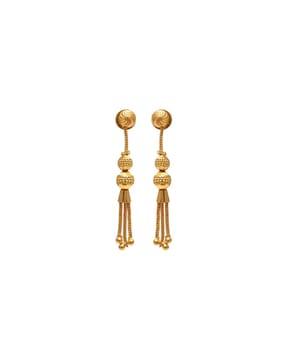 gold-plated danglers earrings