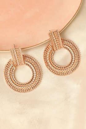 gold plated designer party drop earring for women