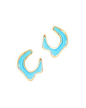 gold-plated hawaii stud earrings