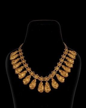 gold-plated long necklace