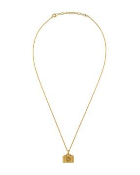 gold-plated long necklace