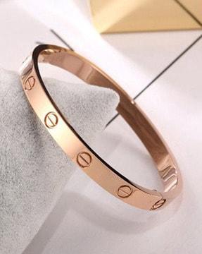 gold-plated love bracelet