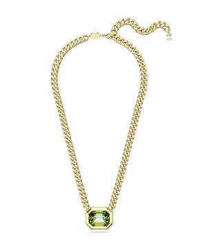 gold-plated millenia pendant short necklace