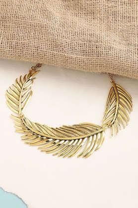 gold plated party designer choker necklace for women