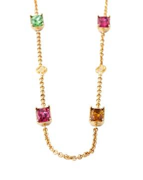 gold-plated short necklace